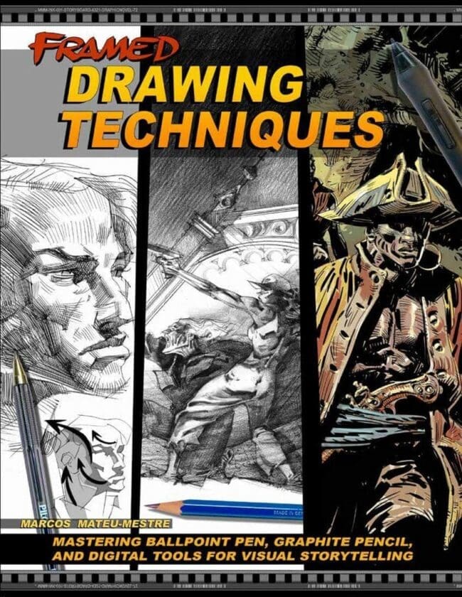 Framed Drawing Techniques: Mastering Ballpoint Pen, Graphite Pencil and Digital Tools for Visual | Marcos Mateu-Mestre