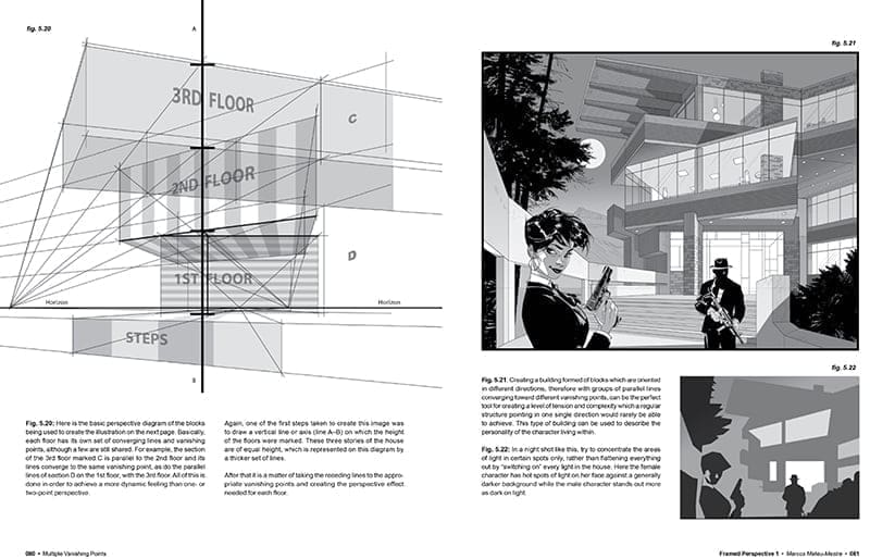 Framed Perspective 2: Technical Drawing for Shadows, Volume, and Characters | Marcos Mateu-Mestre