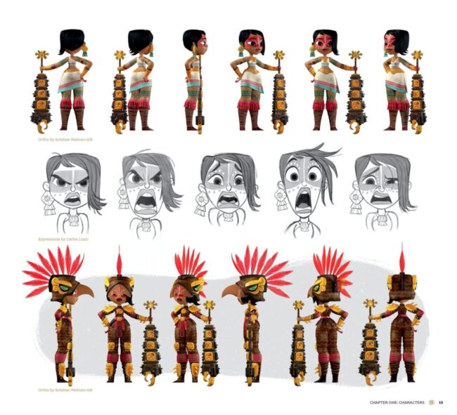 maya and the three character design