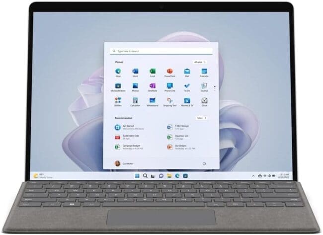tablet con lápiz Microsoft Surface Pro 9